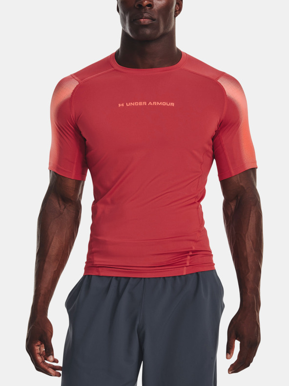 Under Armour UA HG Armour Novelty SS-RED Tricou Roșu